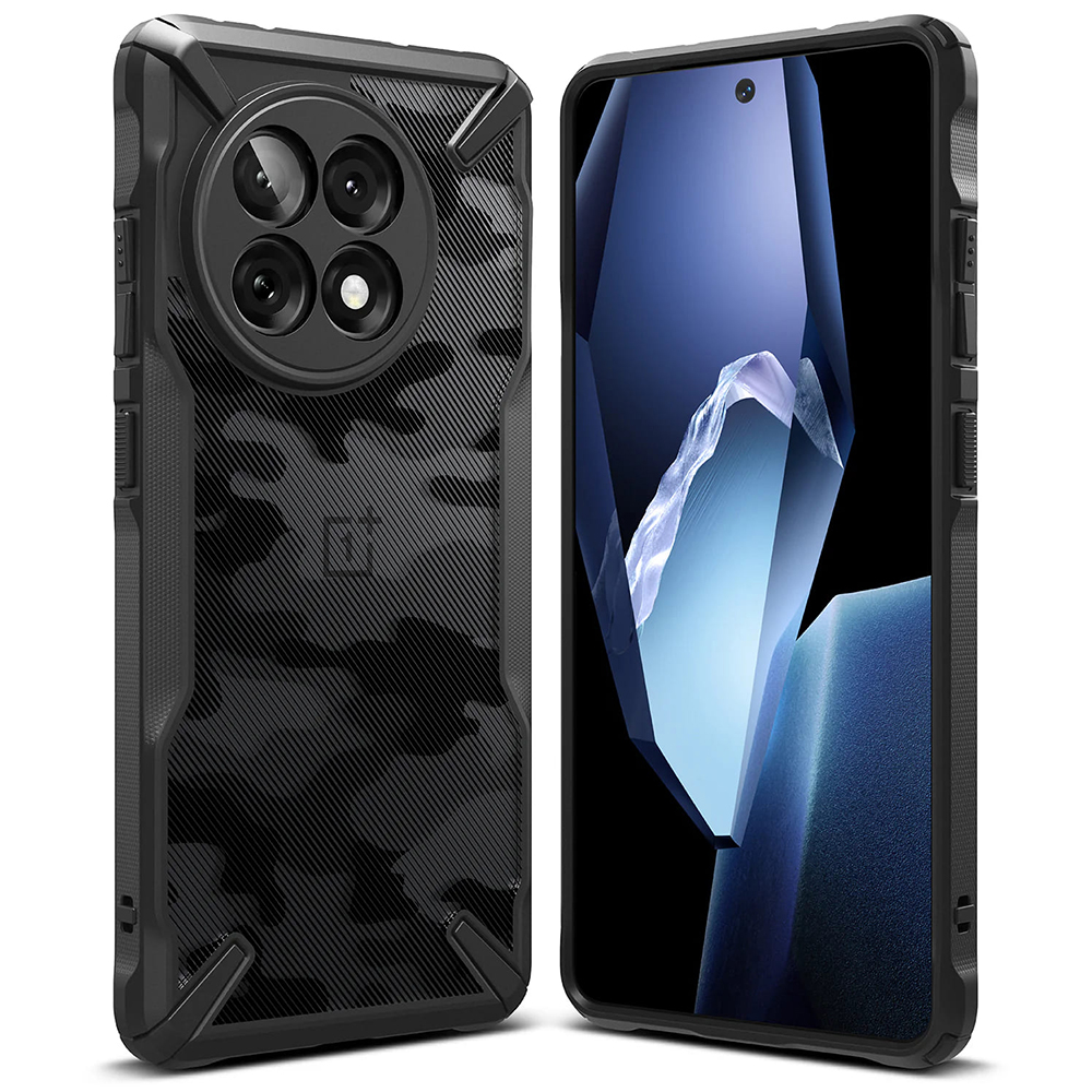 Ringke – Fusion X Design puzdro na OnePlus 13R – camo čierne KF2346203