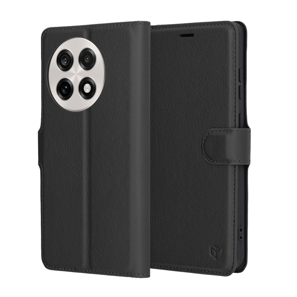 Techsuit – Leather Folio puzdro na OnePlus 13R – čierne KF2346139