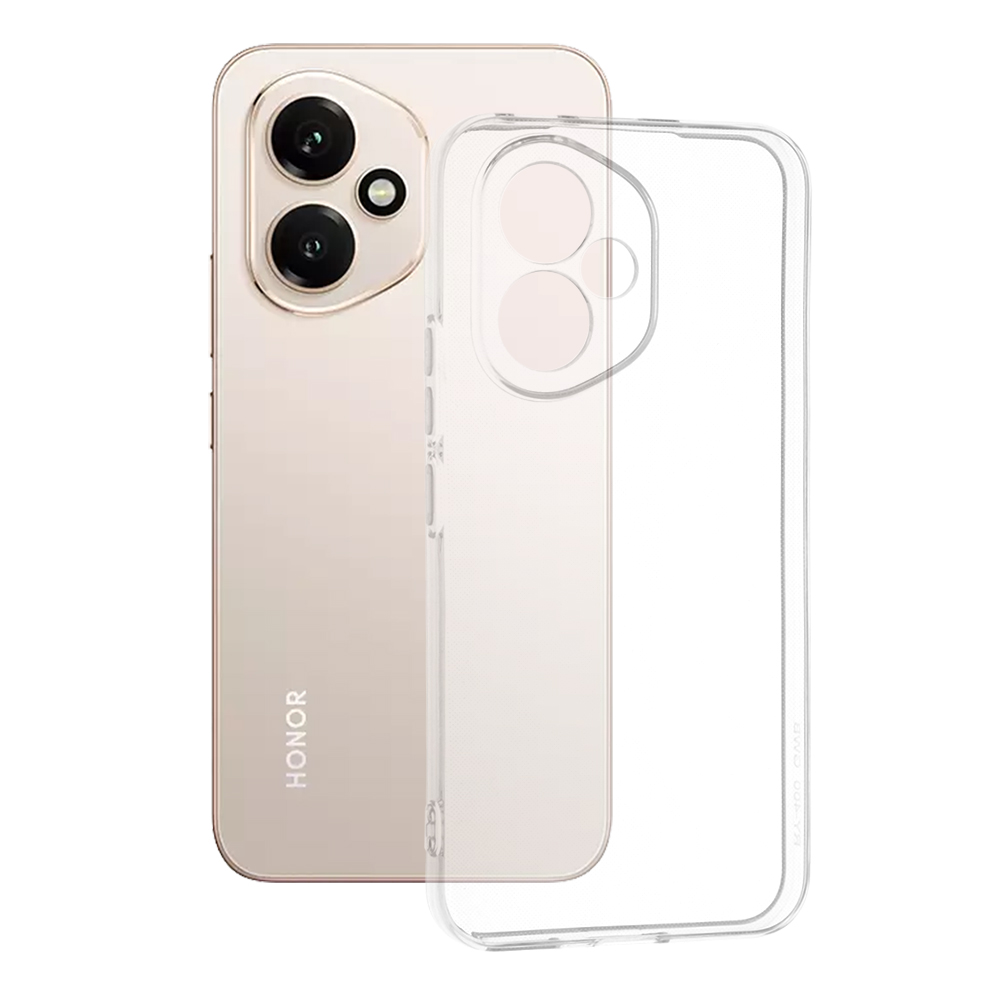Techsuit – Clear Silicone priesvitný silikónový obal na Honor 400 – priehľadný KF2349046