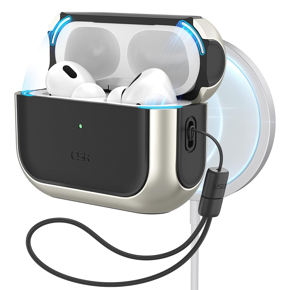 ESR – Orbit Hybrid HaloLock puzdro na Apple AirPods Pro 1 / 2 – titánový KF2318140