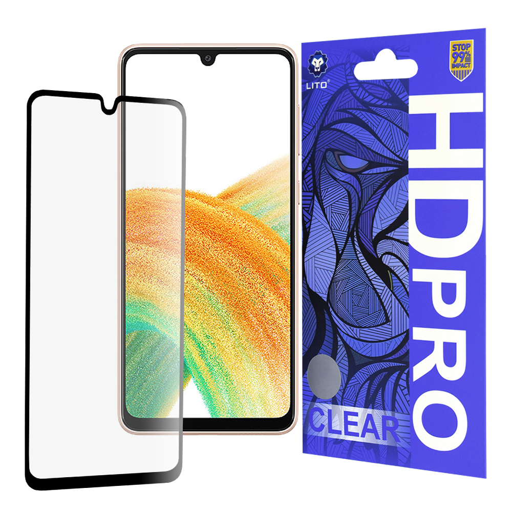 Lito – HD Pro Clear ochranné sklo na Samsung Galaxy A33 5G – čierny KF2348572