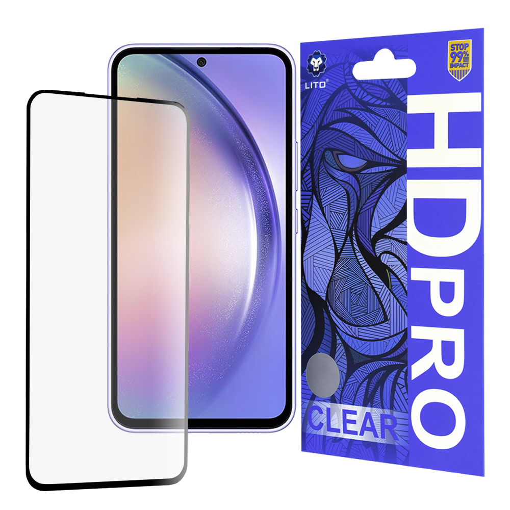 Lito – HD Pro Clear ochranné sklo na Samsung Galaxy A54 – čierny KF2348574