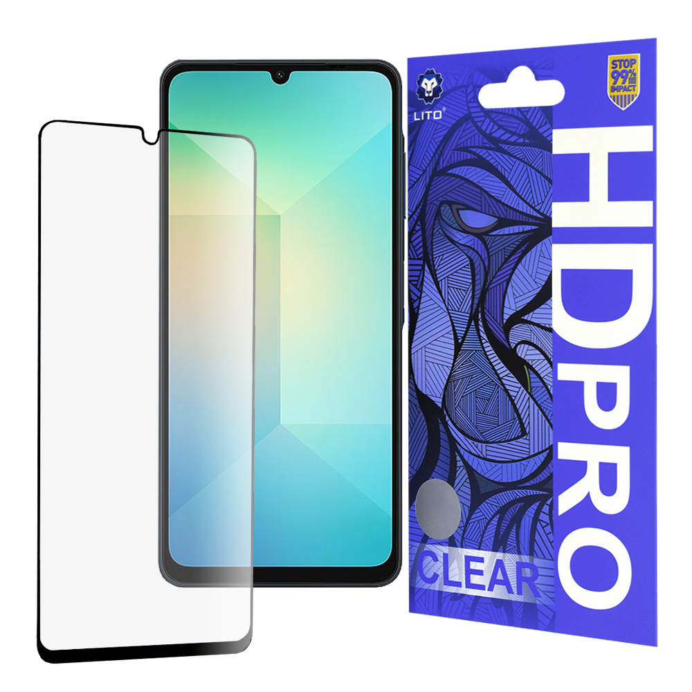 Lito – HD Pro Clear ochranné sklo na Samsung Galaxy A06 – čierny KF2348582