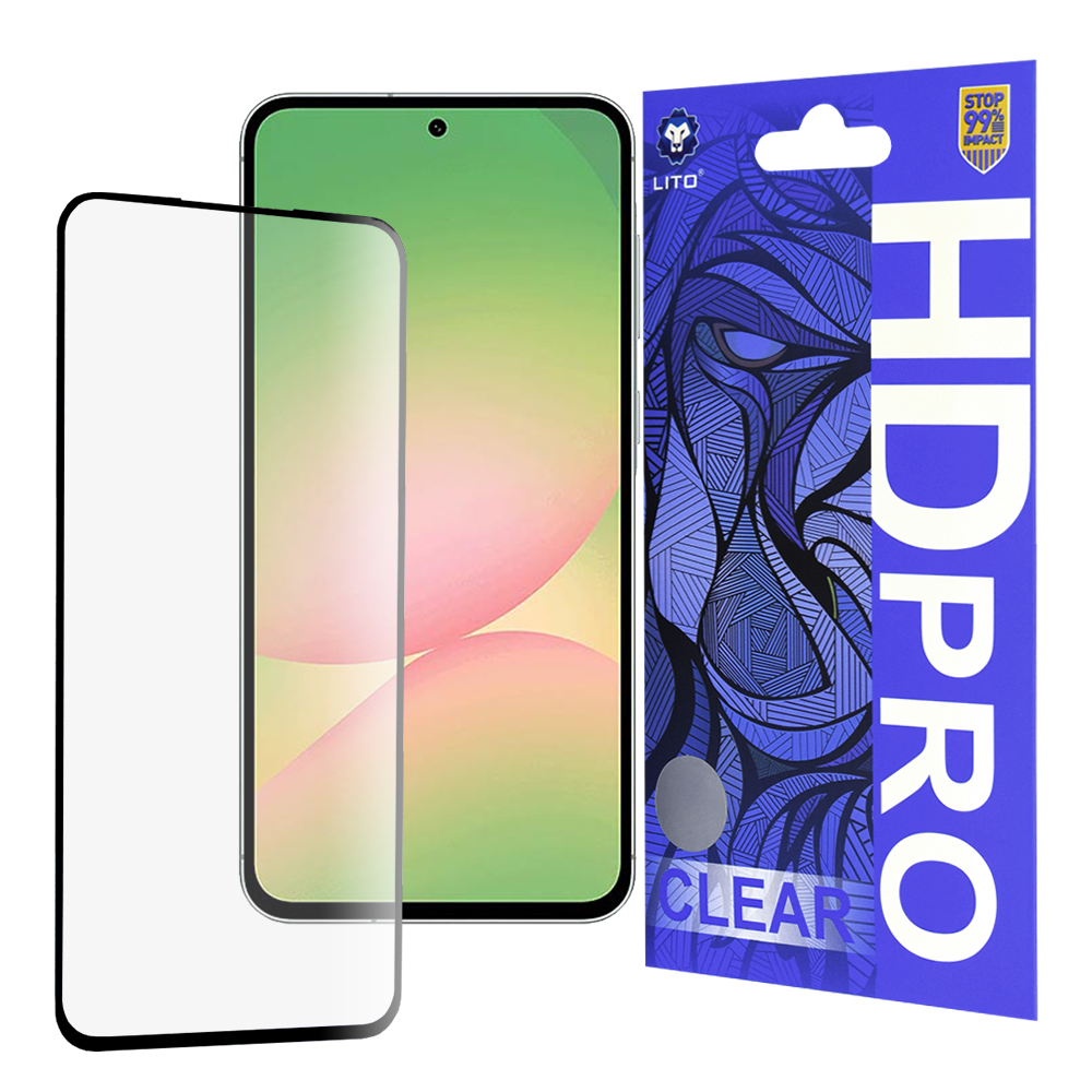 Lito – HD Pro Clear ochranné sklo na Samsung Galaxy A56 5G – čierny KF2348586