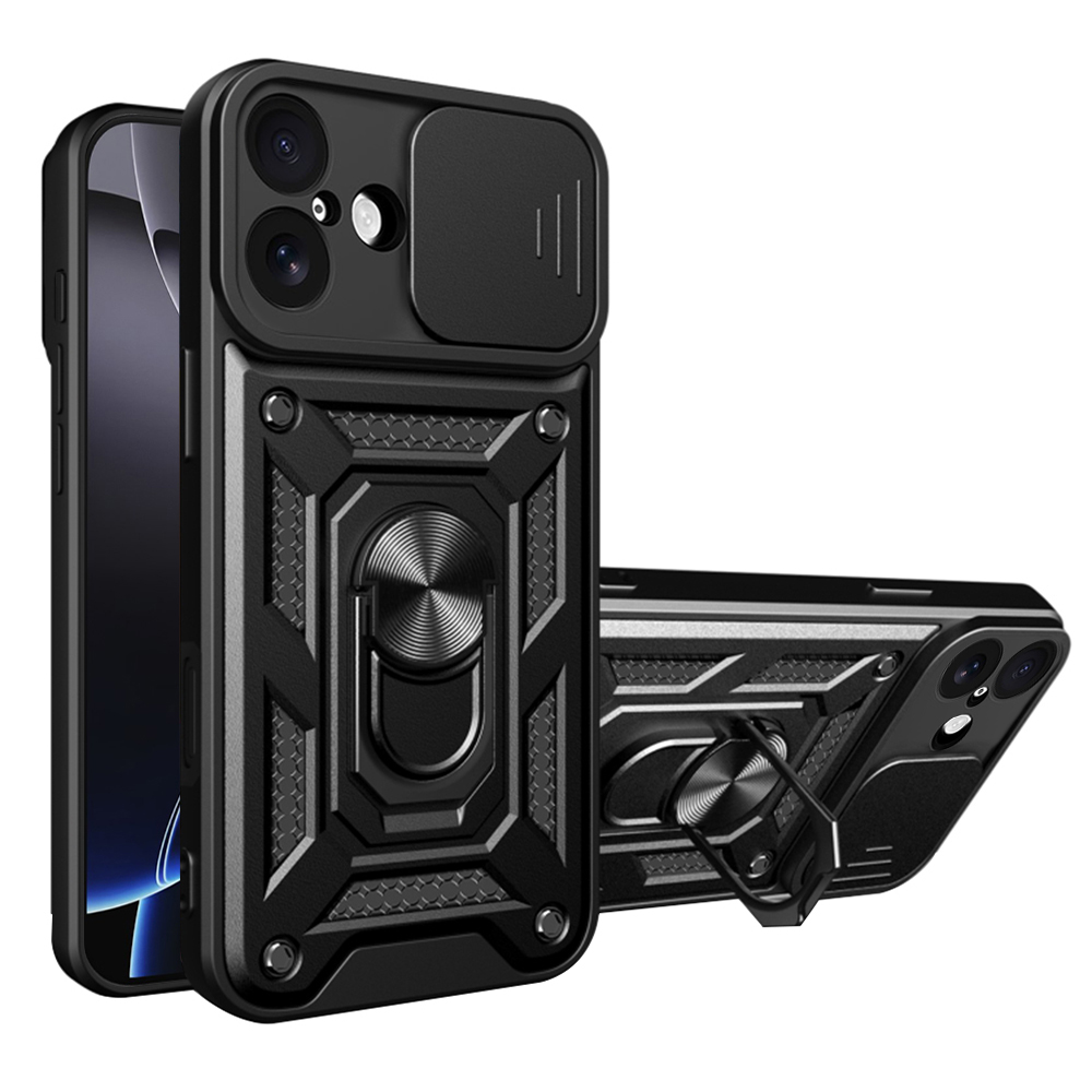Techsuit – CamShield Series ochranný kryt na iPhone 17 – čierny KF2348732
