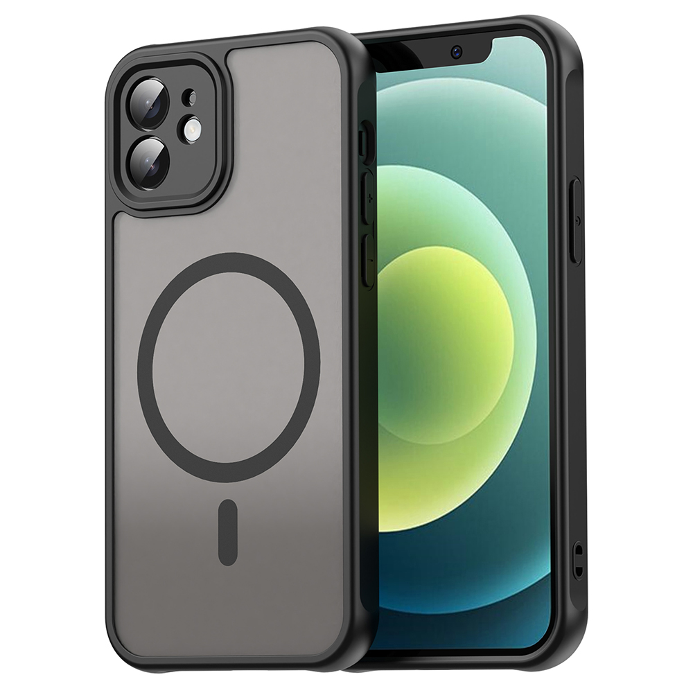 Techsuit – HaloFrost II MagSafe ochranný kryt na iPhone 12 – čierny KF2350909