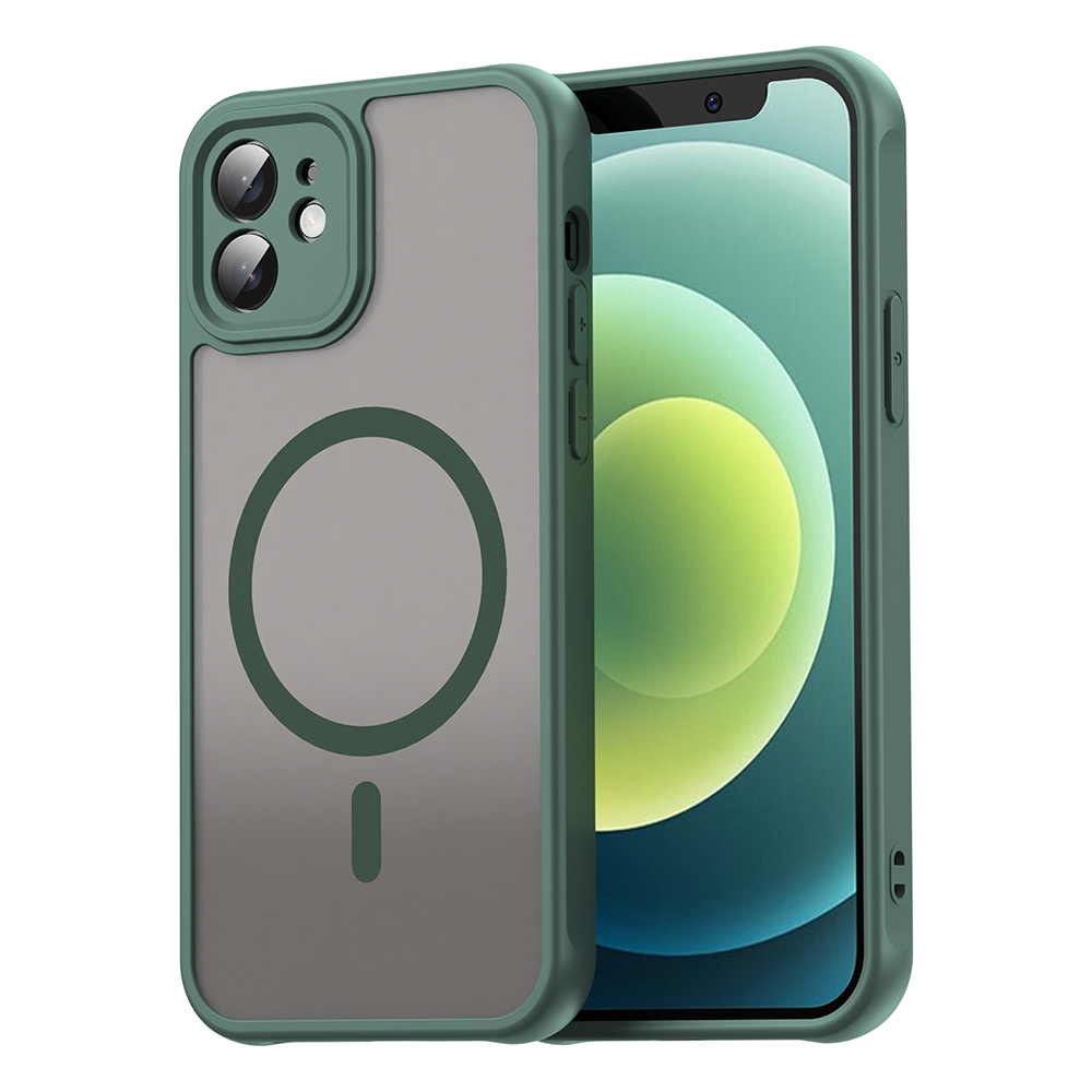 Techsuit – HaloFrost II MagSafe ochranný kryt na iPhone 12 – zelený KF2350910