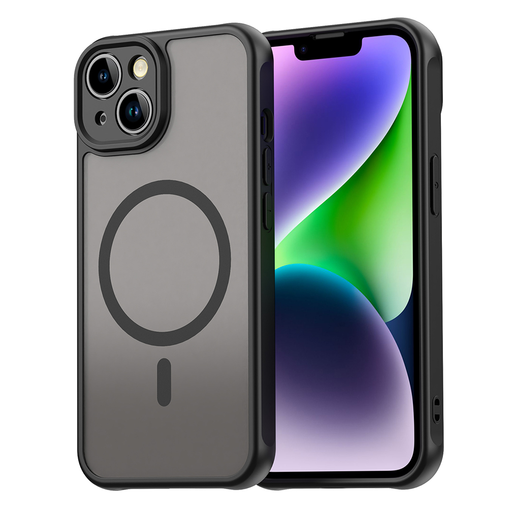 Techsuit – HaloFrost II MagSafe ochranný kryt na iPhone 13 – čierny KF2350929