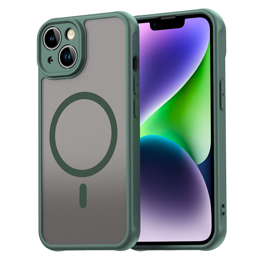 Techsuit – HaloFrost II MagSafe ochranný kryt na iPhone 13 – zelený KF2350930