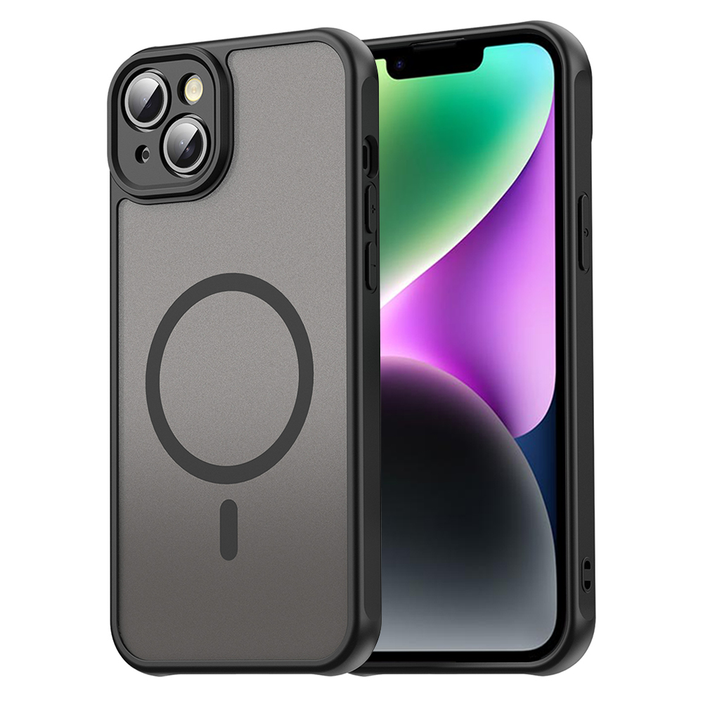 Techsuit – HaloFrost II MagSafe ochranný kryt na iPhone 14 – čierny KF2350941