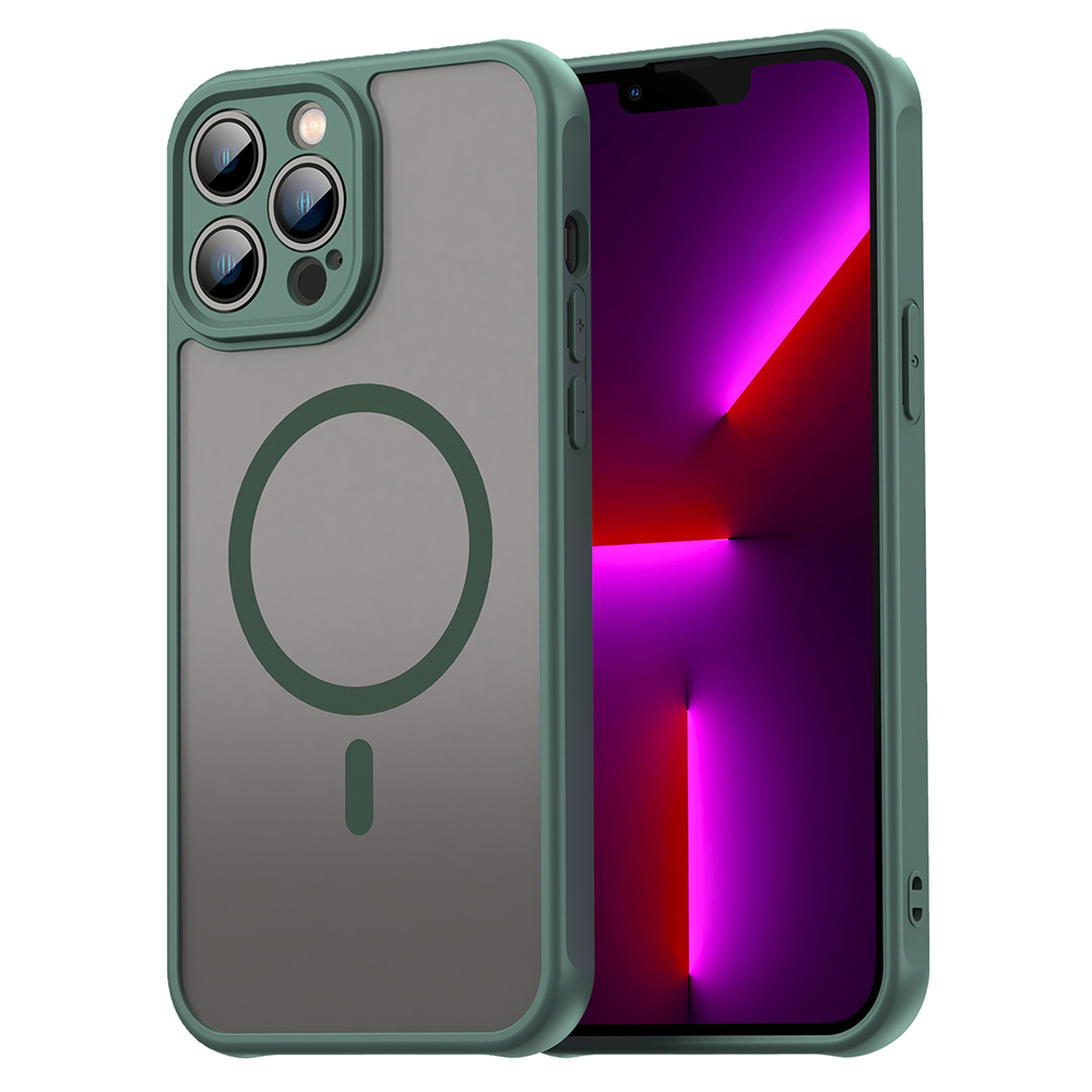 Techsuit – HaloFrost II MagSafe ochranný kryt na iPhone 13 Pro Max – zelený KF2350938