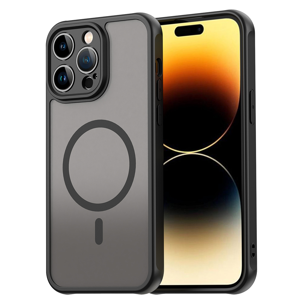 Techsuit – HaloFrost II MagSafe ochranný kryt na iPhone 14 Pro Max – čierny KF2350953