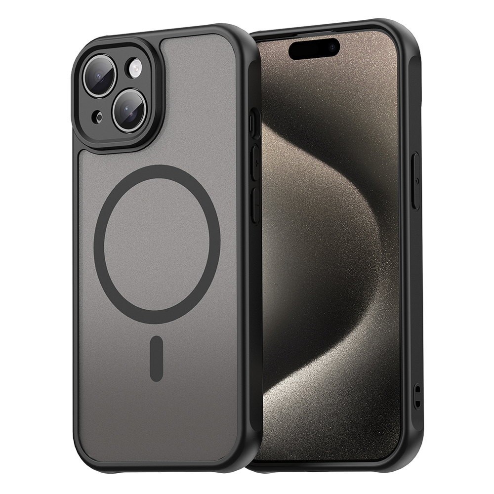 Techsuit – HaloFrost II MagSafe ochranný kryt na iPhone 15 – čierny KF2350957