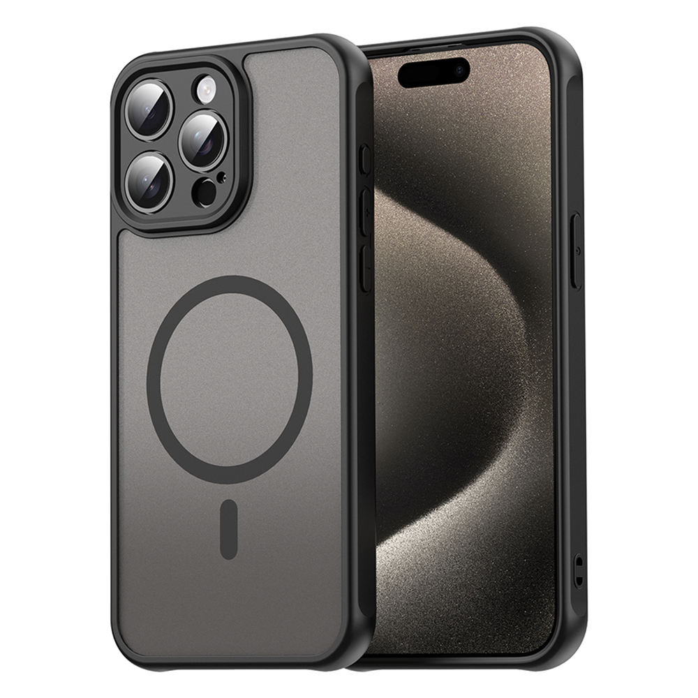 Techsuit – HaloFrost II MagSafe ochranný kryt na iPhone 15 Pro Max – čierny KF2350969