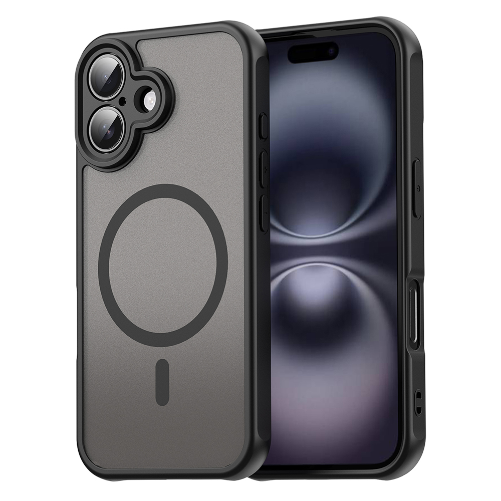Techsuit – HaloFrost II MagSafe ochranný kryt na iPhone 16 – čierny KF2350977