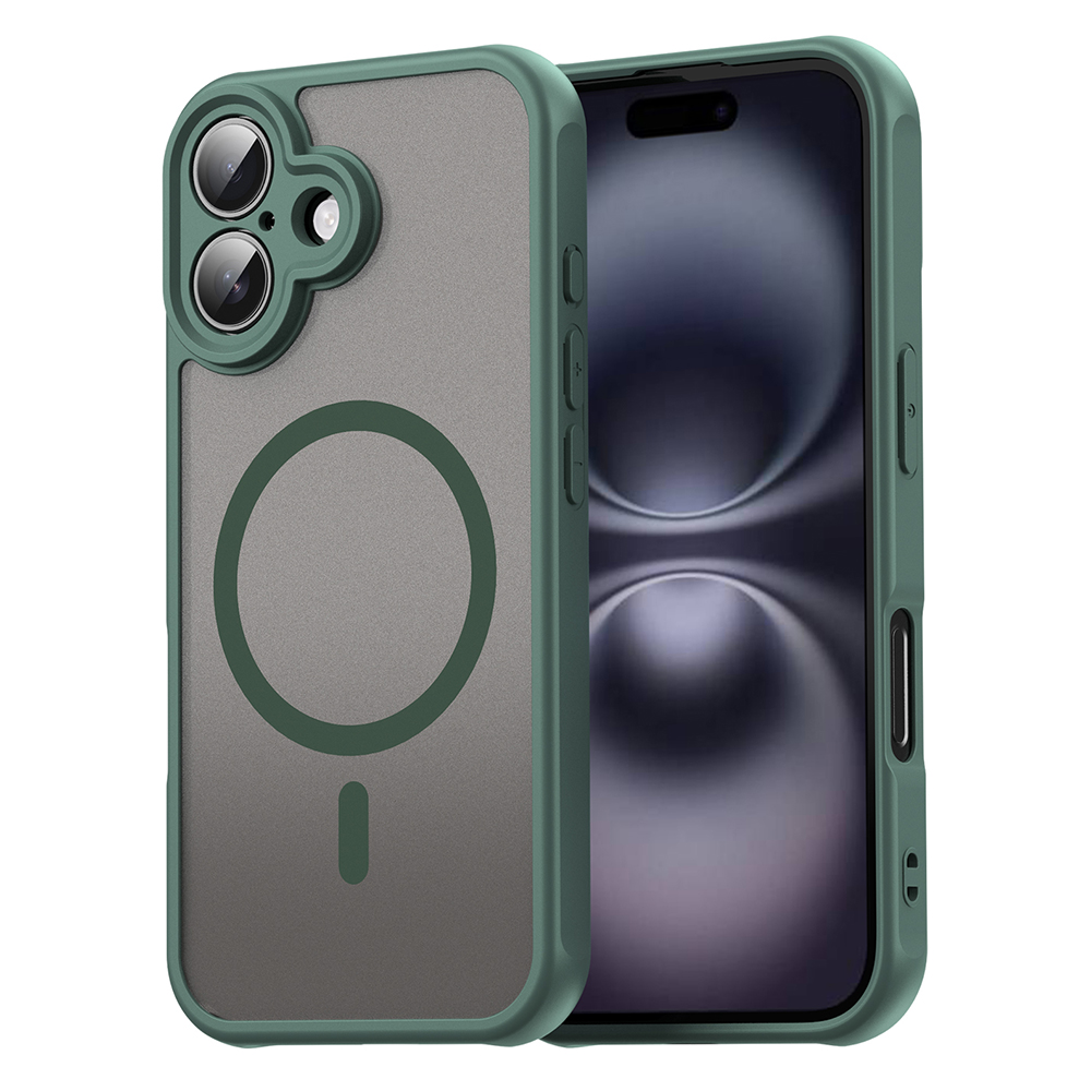 Techsuit – HaloFrost II MagSafe ochranný kryt na iPhone 16 – zelený KF2350978