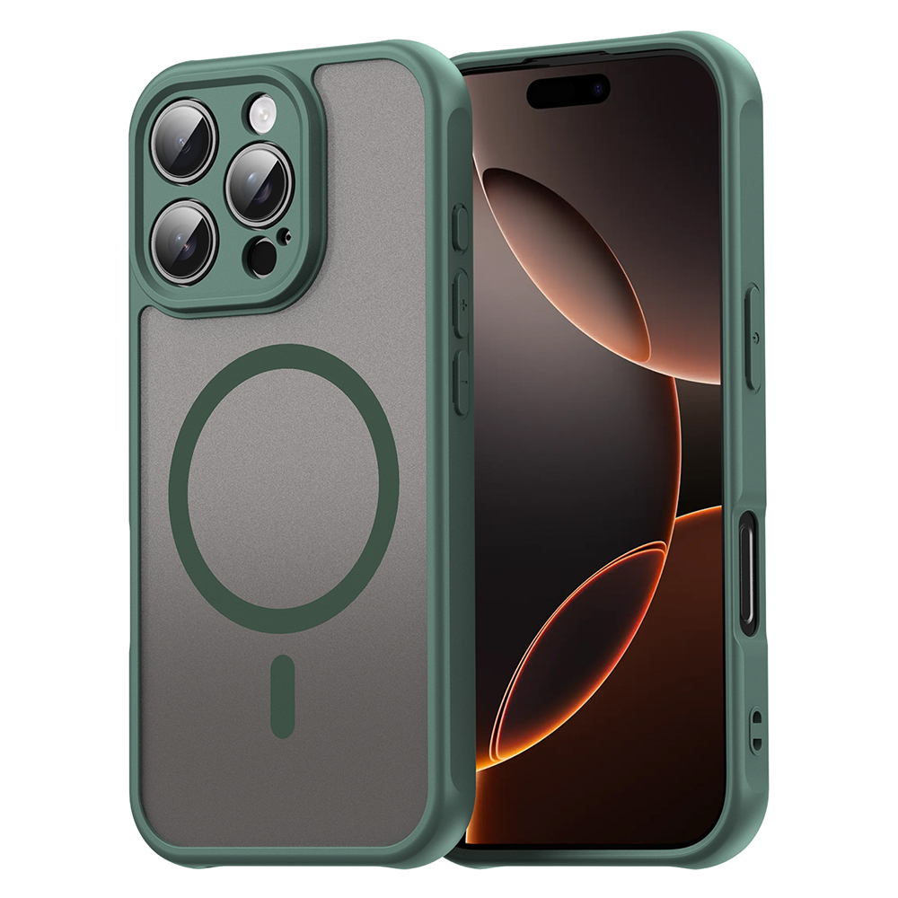 Techsuit – HaloFrost II MagSafe ochranný kryt na iPhone 16 Pro – zelený KF2350986