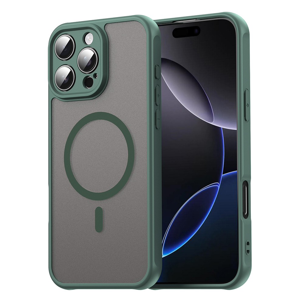 Techsuit – HaloFrost II MagSafe ochranný kryt na iPhone 16 Pro Max – zelený KF2350990