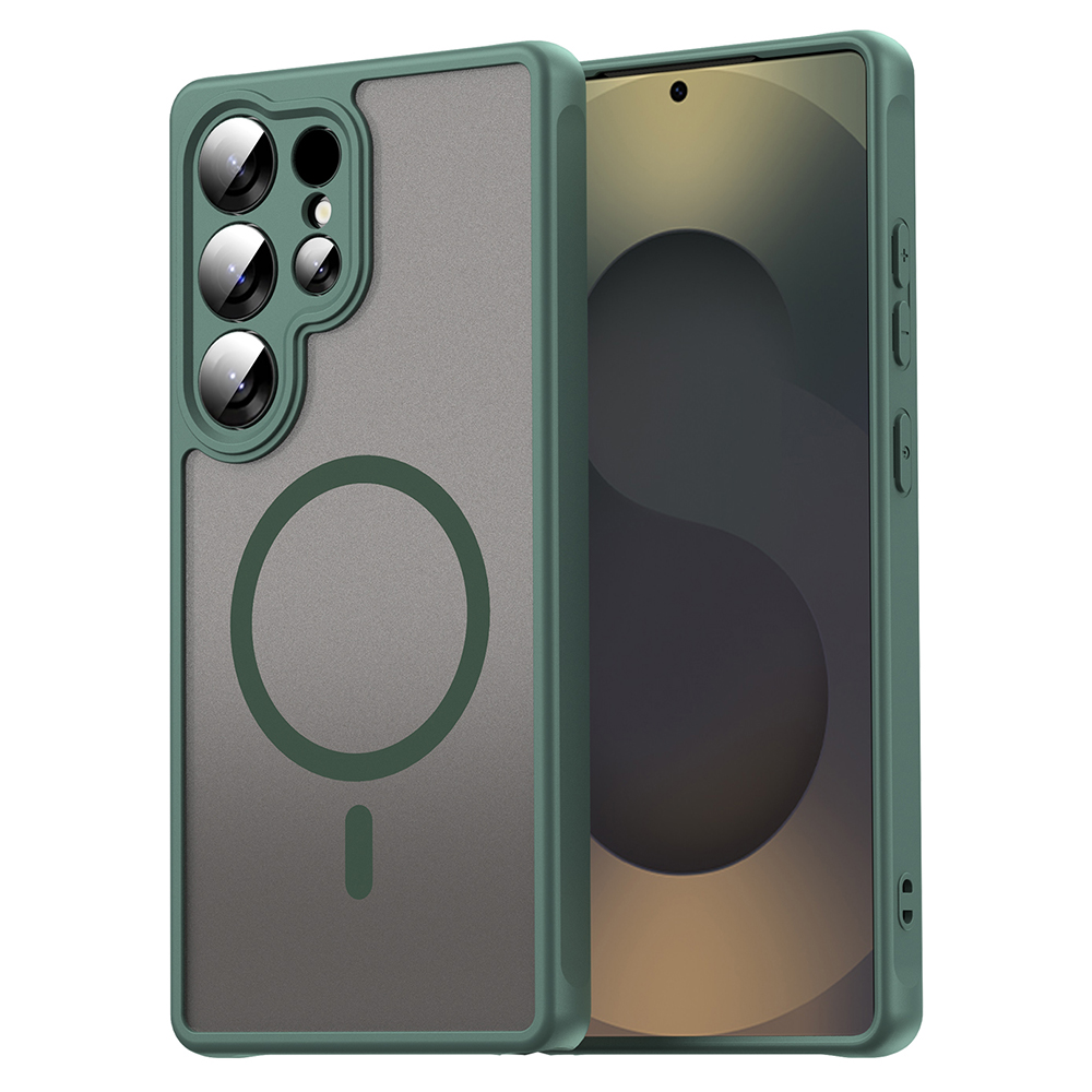 Techsuit – HaloFrost II MagSafe ochranný kryt na Samsung Galaxy S25 Ultra – zelený KF2351046