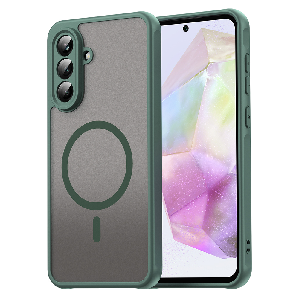 Techsuit – HaloFrost II MagSafe ochranný kryt na Samsung Galaxy A36 5G – zelený KF2351050