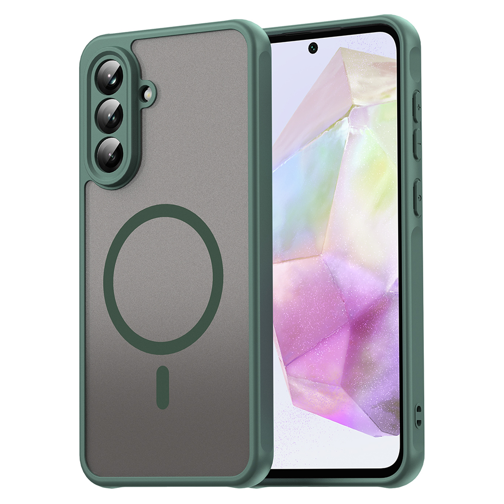 Techsuit – HaloFrost II MagSafe ochranný kryt na Samsung Galaxy A56 5G – zelený KF2351058