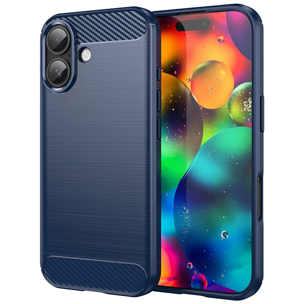 Techsuit - Carbon Silicone - iPhone 17 - Blue KF2348713