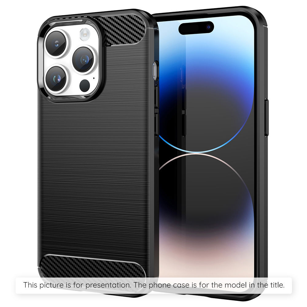 Techsuit - Carbon Silicone - iPhone 17 Pro - Black KF2348714