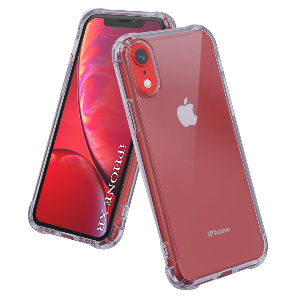 Techsuit - Shockproof Clear Silicone - iPhone XR - Smoke Black KF2351494