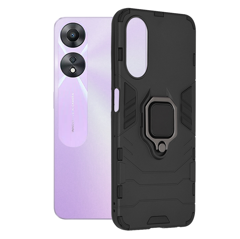 Techsuit - Silicone Shield - Oppo A58 5G / A78 5G - Black KF2312139