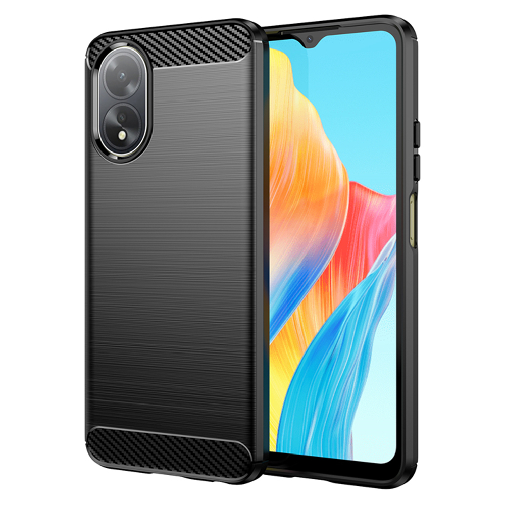 Techsuit - Carbon Silicone - Oppo A38 / A18 - Black KF2314824