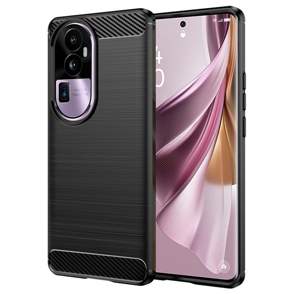 Techsuit - Carbon Silicone - Oppo Reno10 Pro+ - Black KF2314834