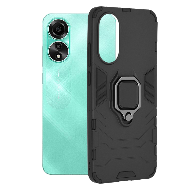 Techsuit - Silicone Shield - Oppo A78 4G - Black KF2314842