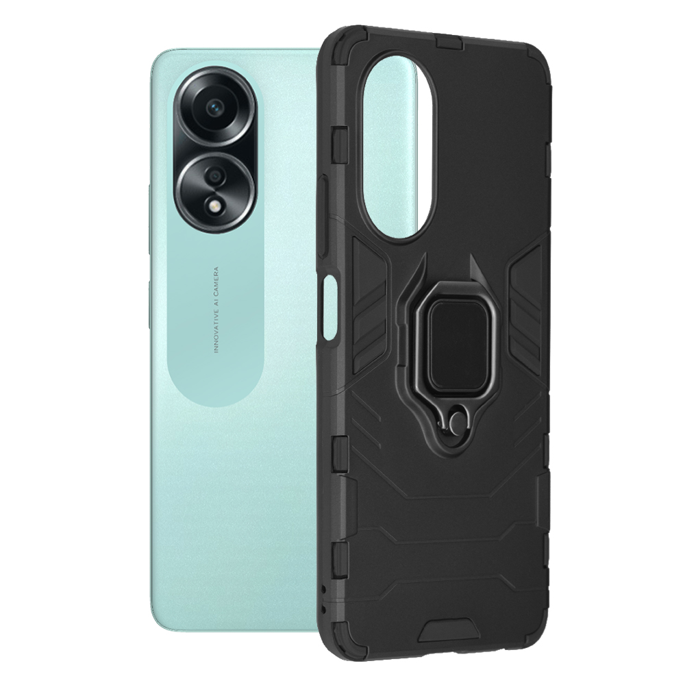 Techsuit - Silicone Shield - Oppo A58 4G - Black KF2315669