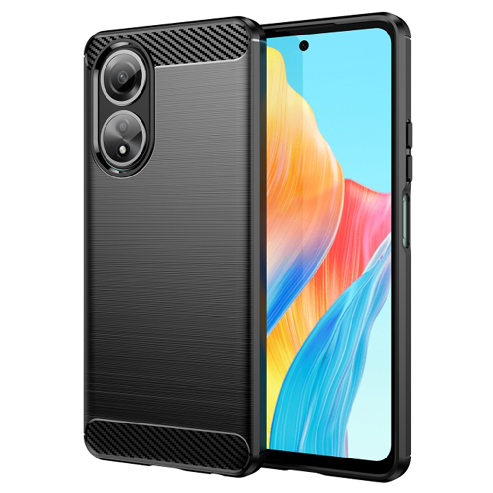 Techsuit - Carbon Silicone - Oppo A58 4G - Black KF2316672