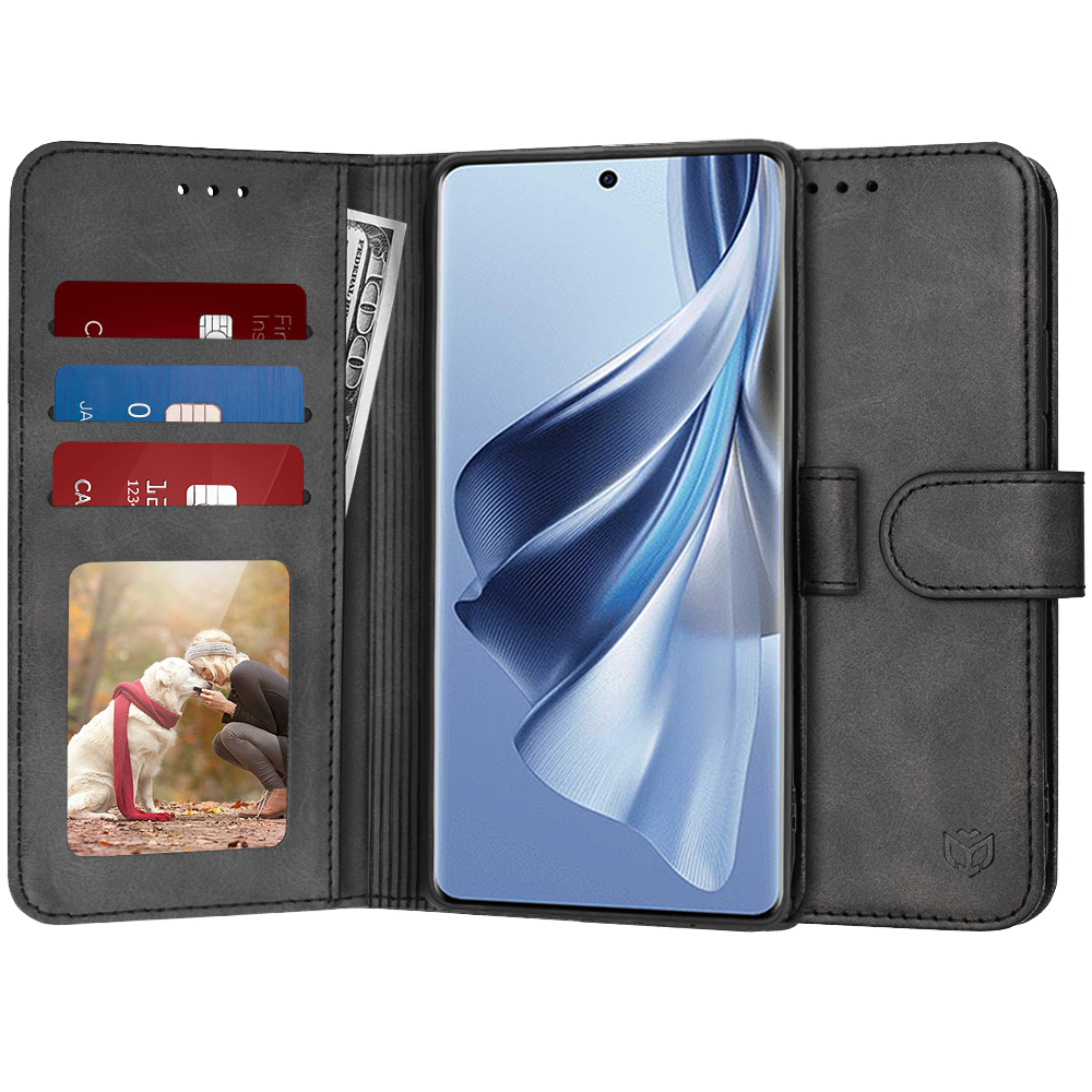 Techsuit - Diary Book - Oppo Reno10 / Reno10 Pro - Black KF2321316