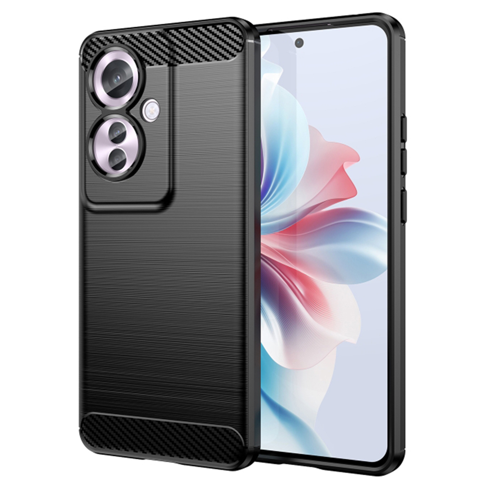 Techsuit - Carbon Silicone - Oppo Reno11 F - Black KF2323302