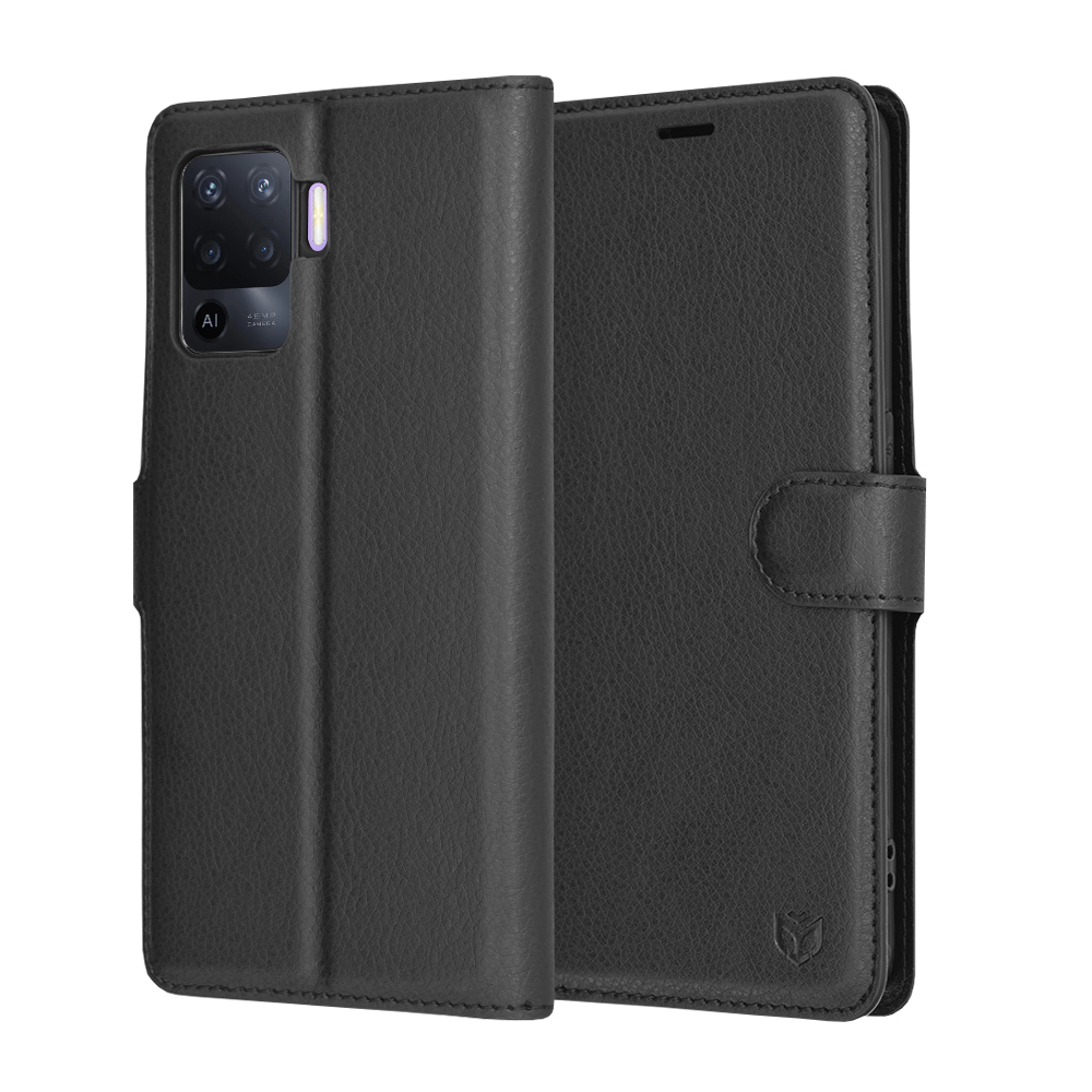 Techsuit - Leather Folio - Oppo Reno5 Lite / Oppo A94 4G - Black KF2323728