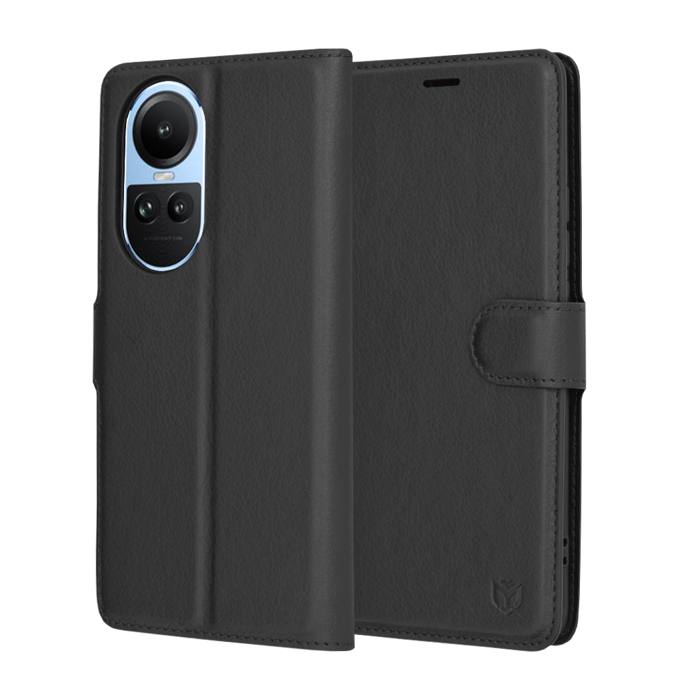 Techsuit - Leather Folio - Oppo Reno10 / Reno10 Pro - Black KF2323746