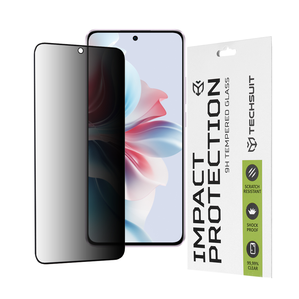 Techsuit - 111D Privacy Full Glue - Oppo Reno11 F - Black KF2325608