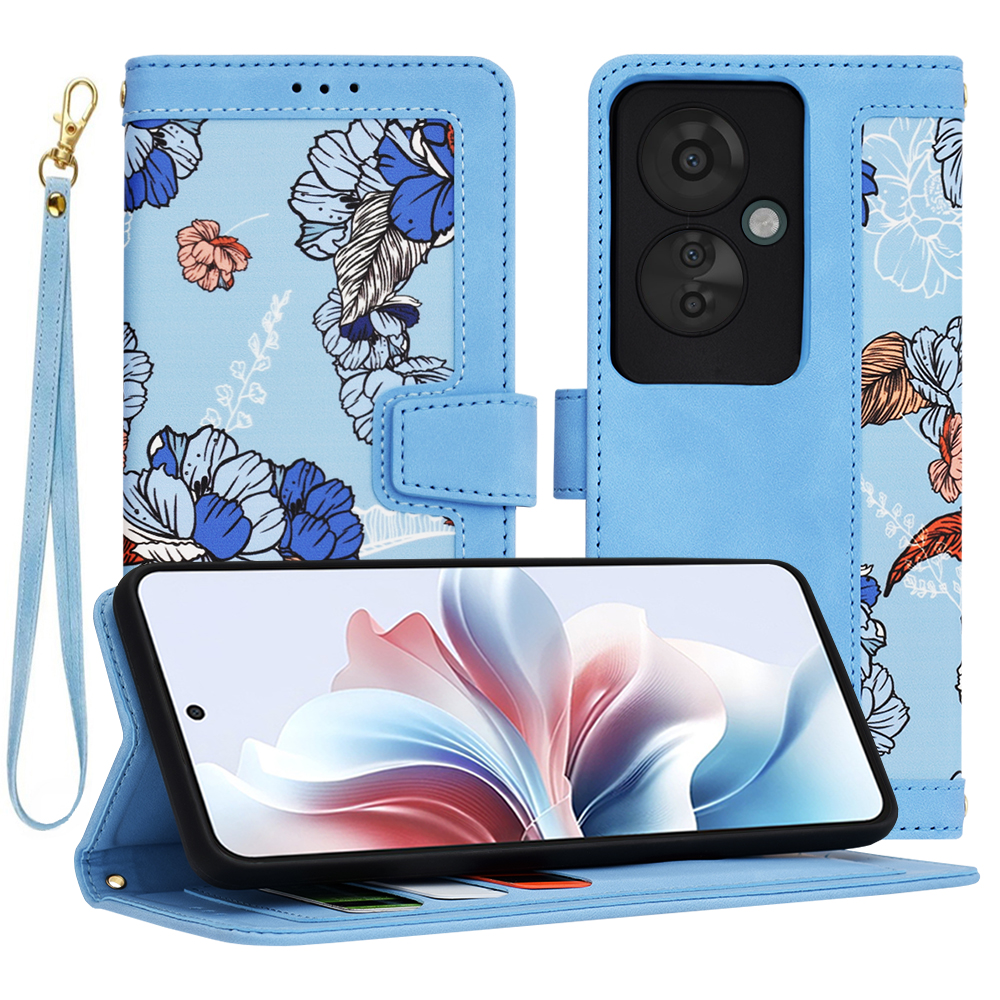 Techsuit - FlipCraft - Oppo Reno11 F - Vibrant Blue KF2328736