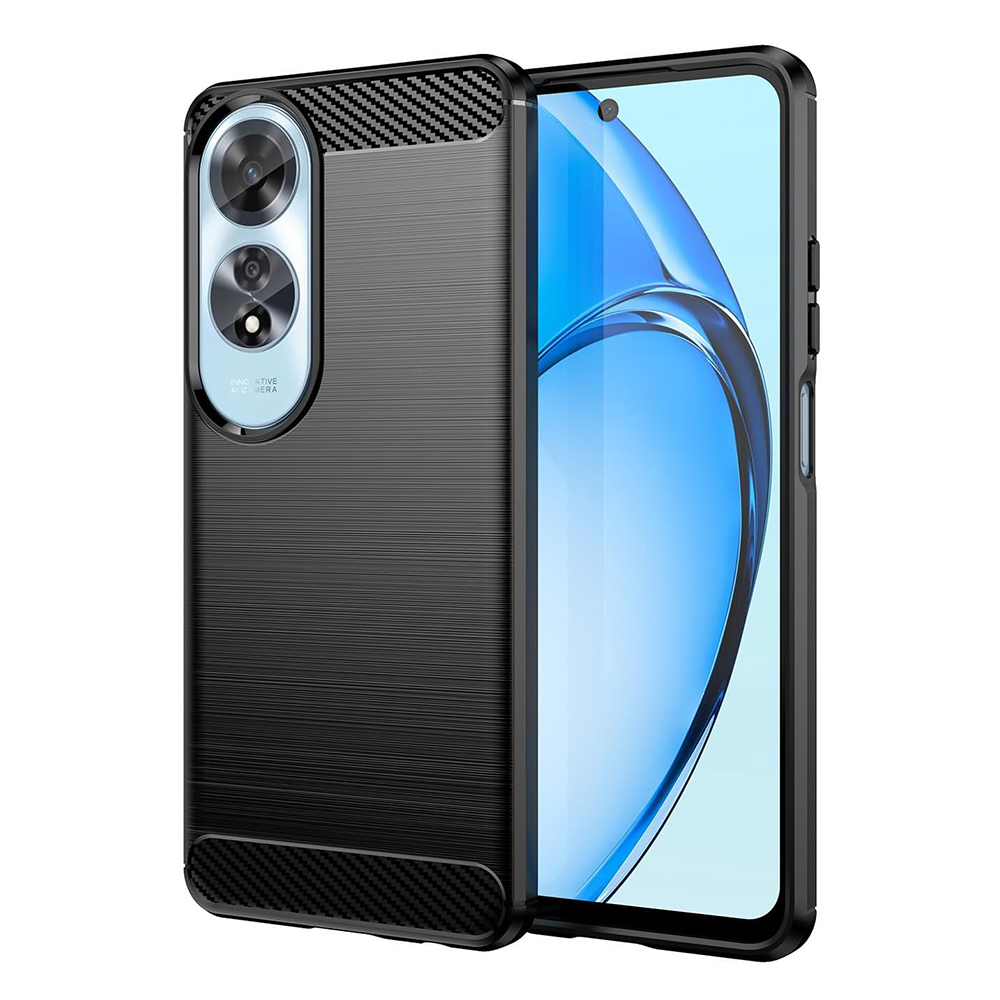 Techsuit - Carbon Silicone - Oppo A60 4G - Black KF2332070