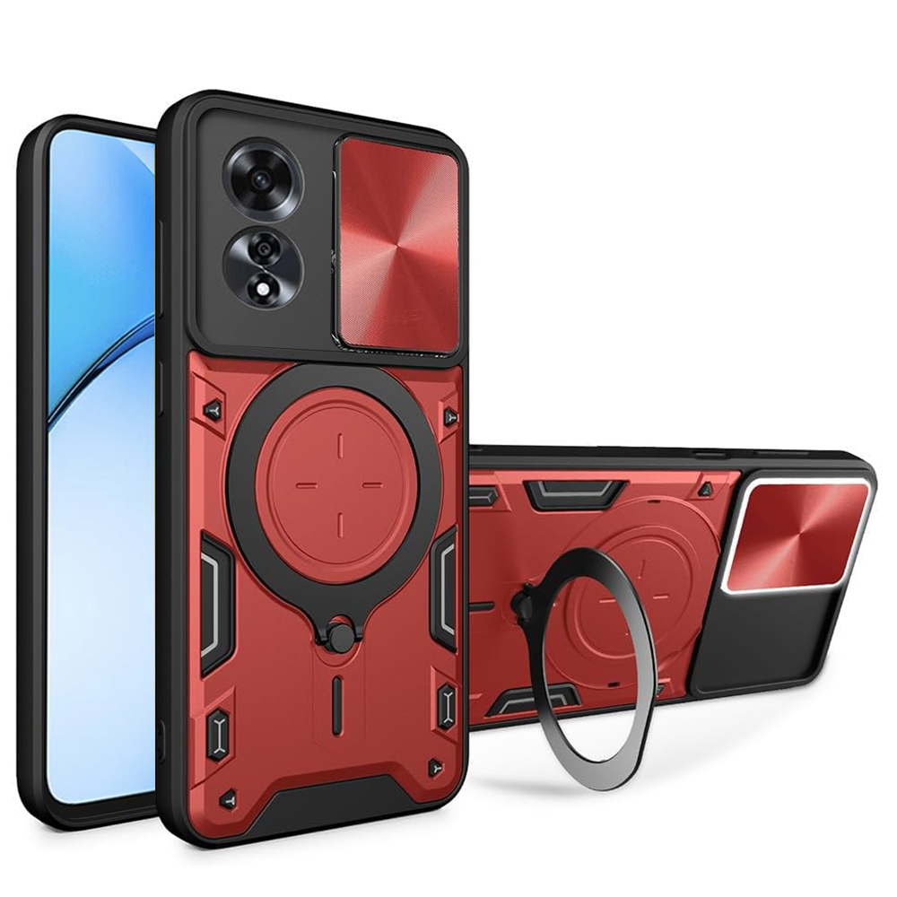 Techsuit - CamGuard Pro - Oppo A60 4G - Red KF2332081
