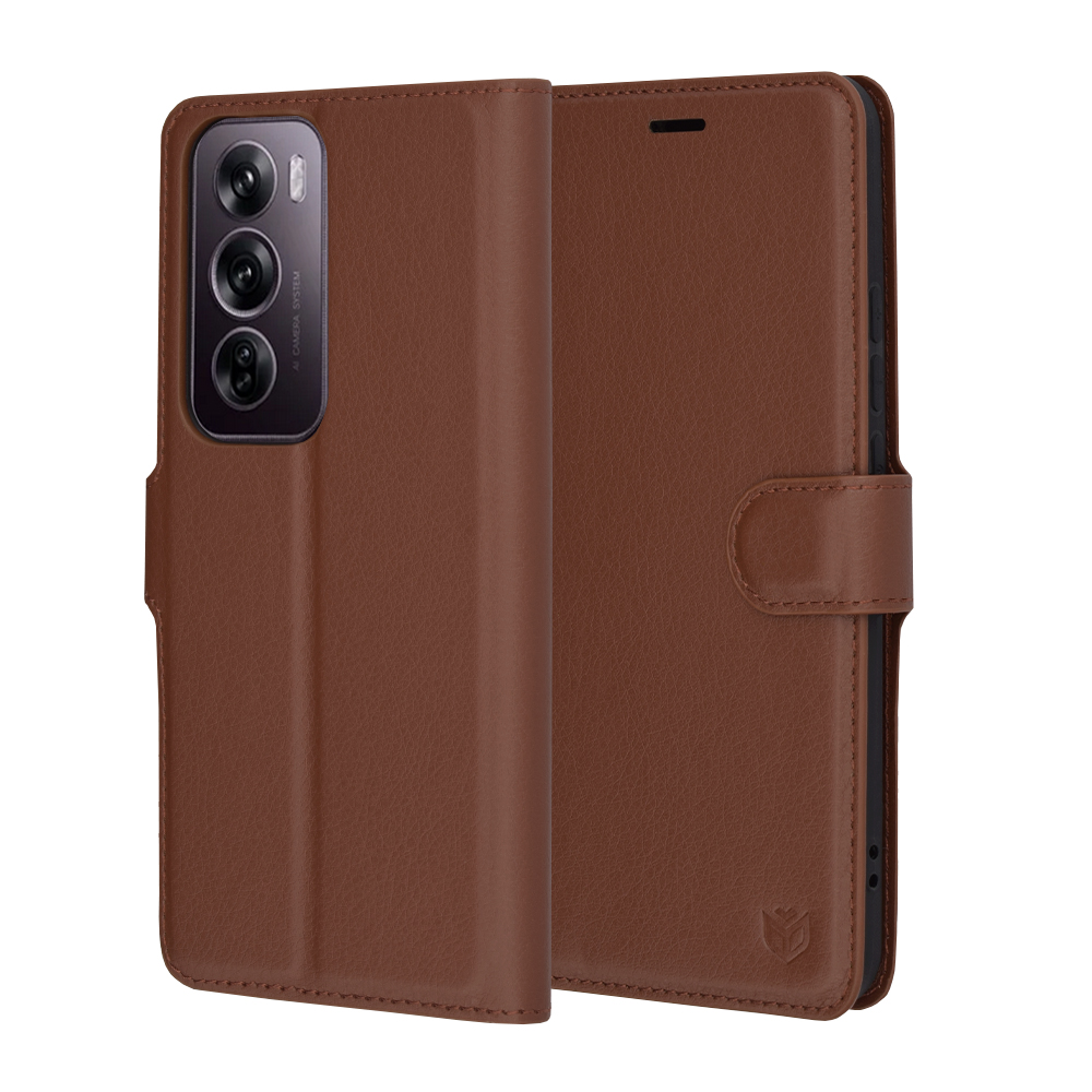 Techsuit - Leather Folio - Oppo Reno12 Pro - Brown KF2332153