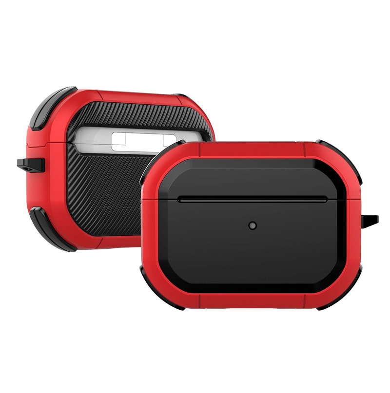 E-shop Bomba Púzdro Carbon Armor pre AirPods 3 Farba: Červená