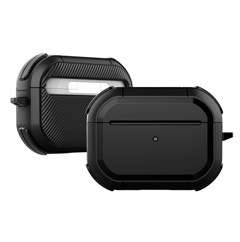 E-shop Bomba Púzdro Carbon Armor pre AirPods 3 Farba: Čierna