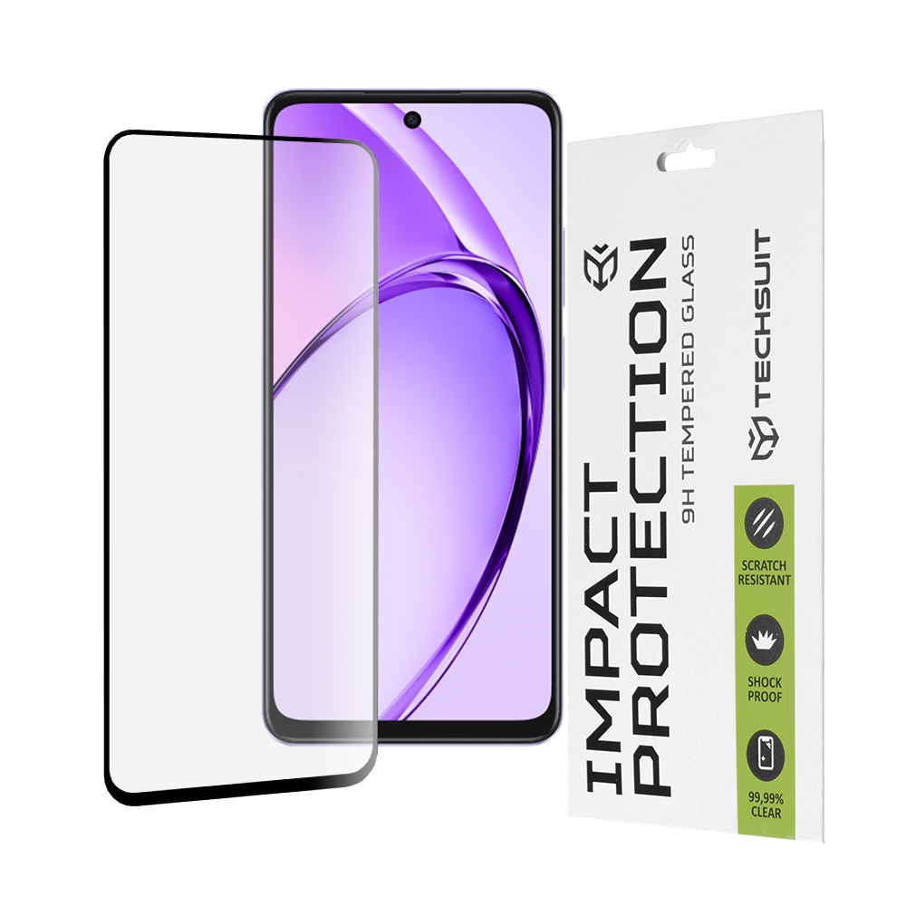 Techsuit - 111D Full Cover / Full Glue Glass - Oppo A40 4G / A60 5G - Black KF2338827