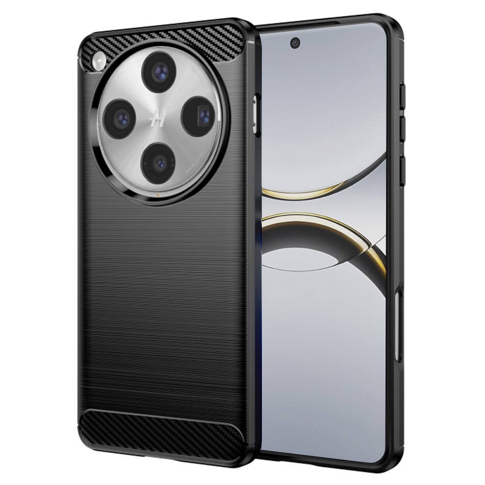 Techsuit - Carbon Silicone - Oppo Find X8 Pro - Black KF2344486