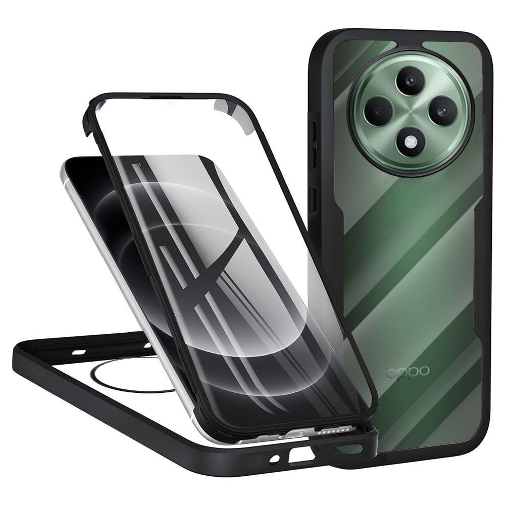 Techsuit - ColorVerse 360 Series + Screen Protector - Oppo Reno12 F 4G / Reno12 F 5G / Reno12 FS 4G / Reno12 FS 5G - Black KF2345128