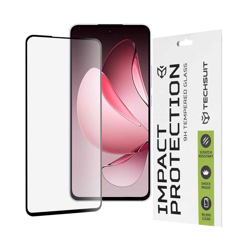Techsuit - 111D Full Cover / Full Glue Glass - Oppo Reno13 F 4G / Reno13 F 5G / Reno13 FS 5G - Black KF2345768