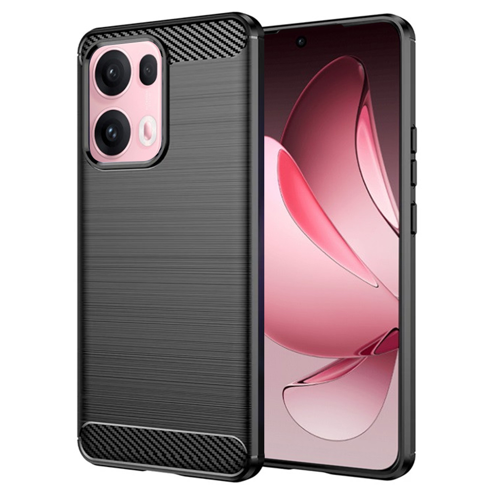 Techsuit - Carbon Silicone - Oppo Reno13 Pro - Black KF2346129